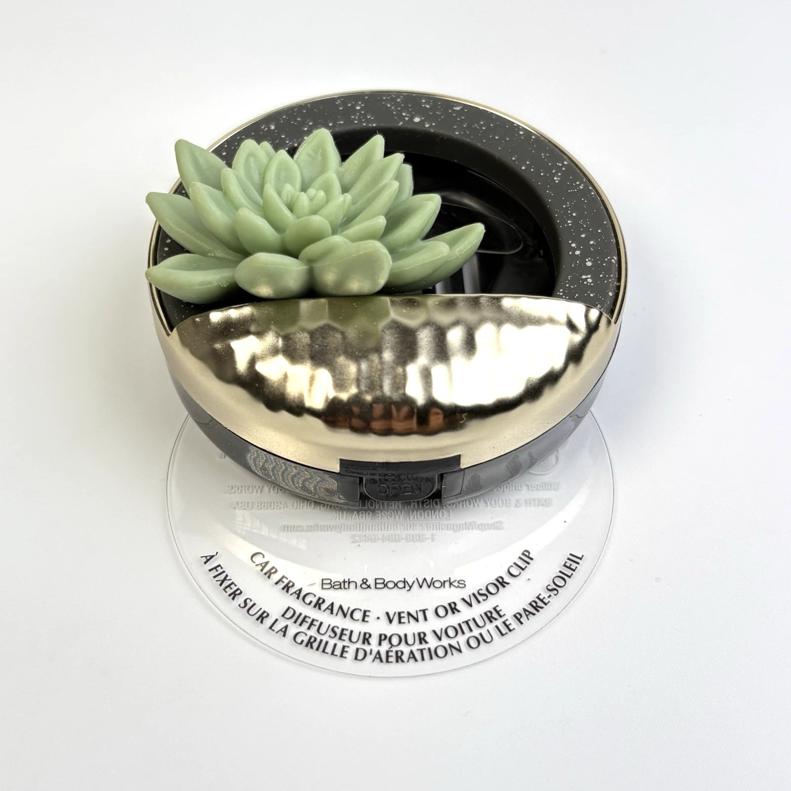 BATH & BODY WORKS SUCCULENTS SCENTPORTABLE HOLDER CAR VENT VISOR CLIP FRESHENER