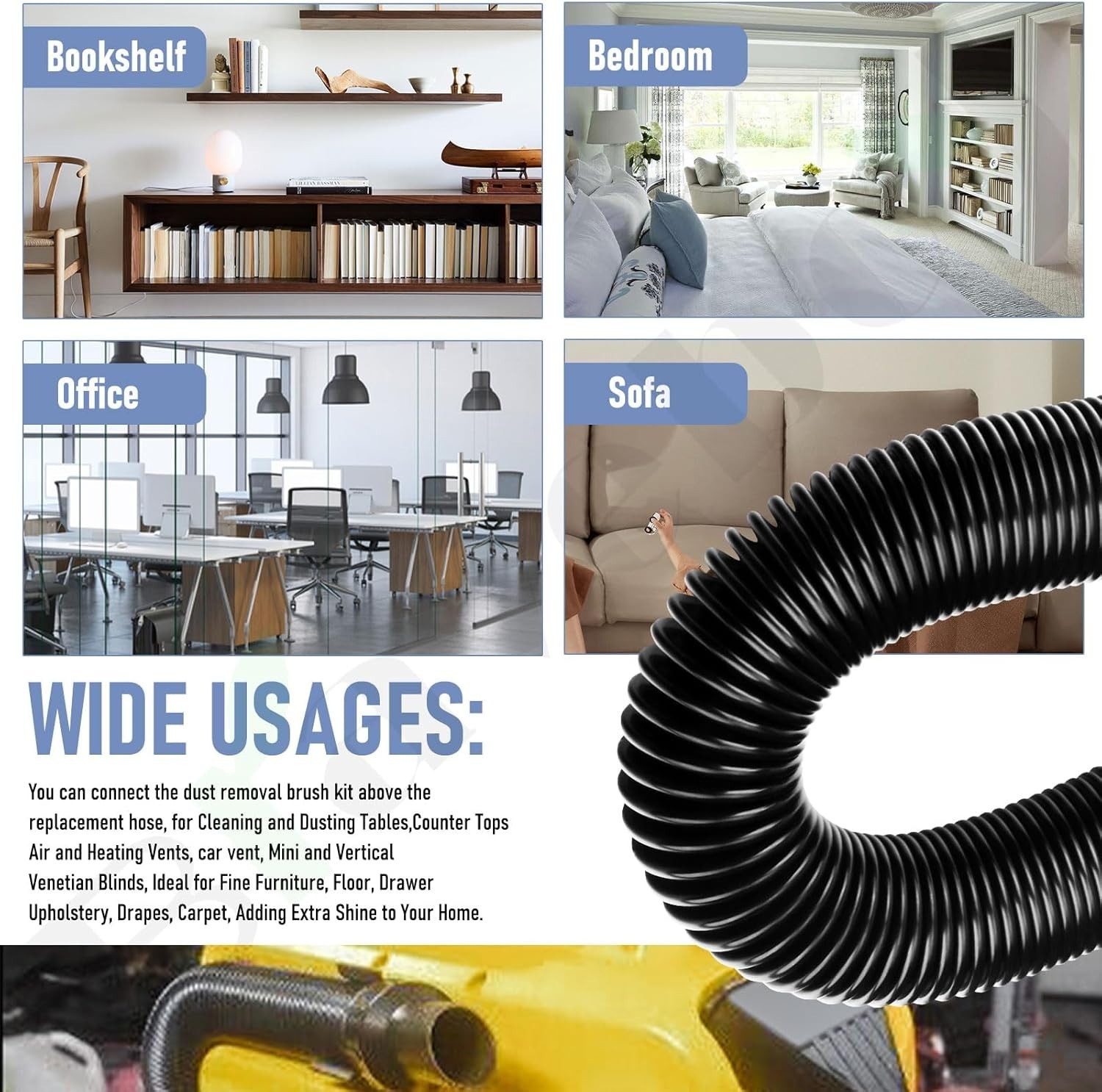 Replacement Hose Assembly Kit for Dewalt DCV580 DCV581H Vacuum
