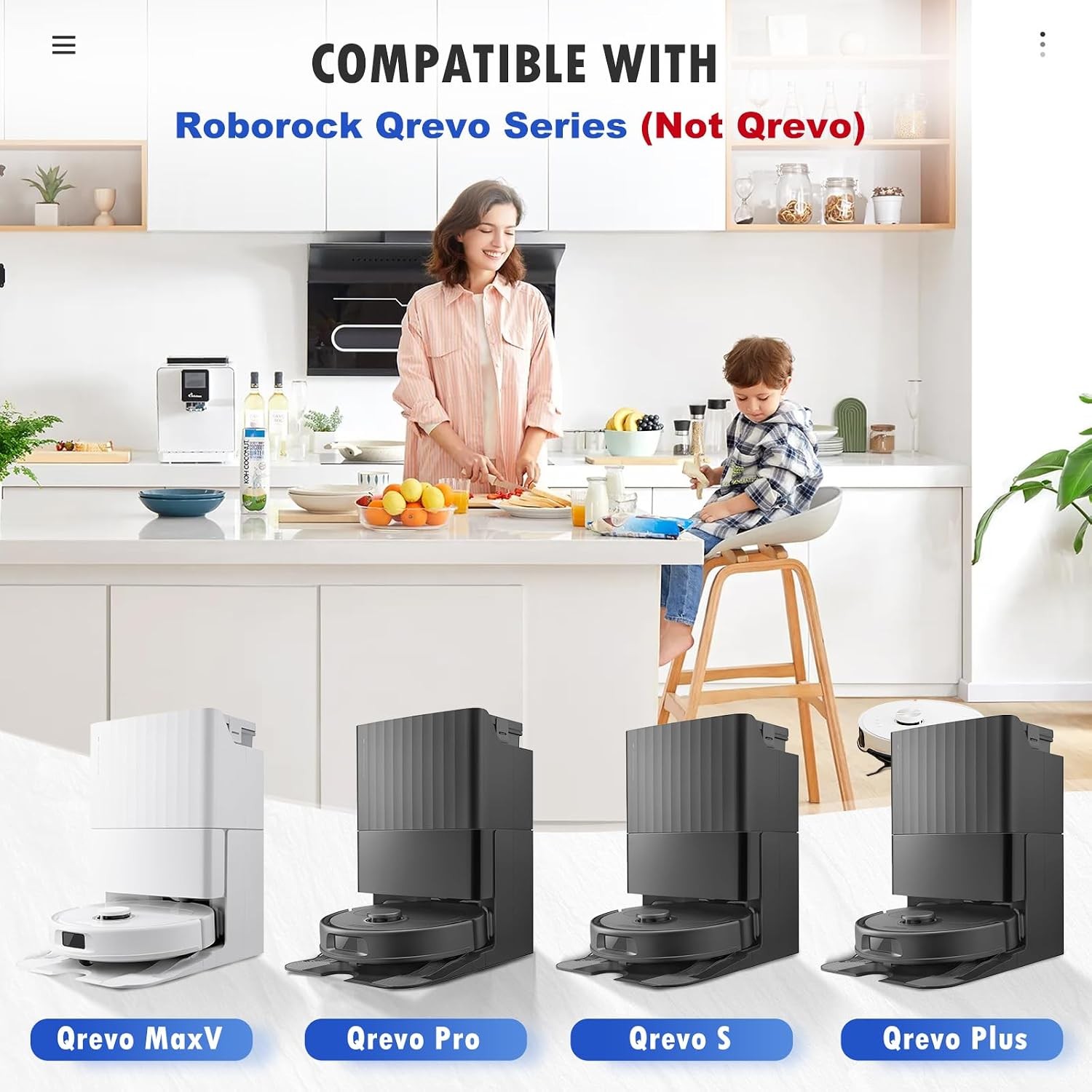 26PCS Accessories Kit for Roborock Q Revo S/Qrevo Plus/Qrevo Pro/Qrevo Maxv Robo
