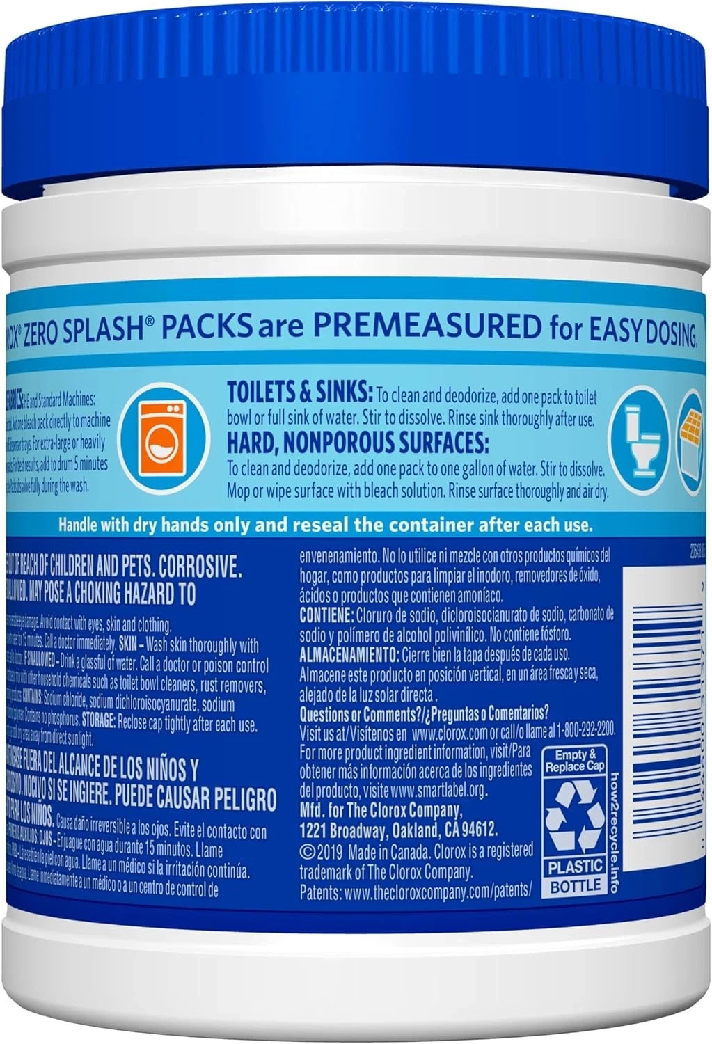 Clorox Control Bleach Packs Regular Laundry Packs 12 Count