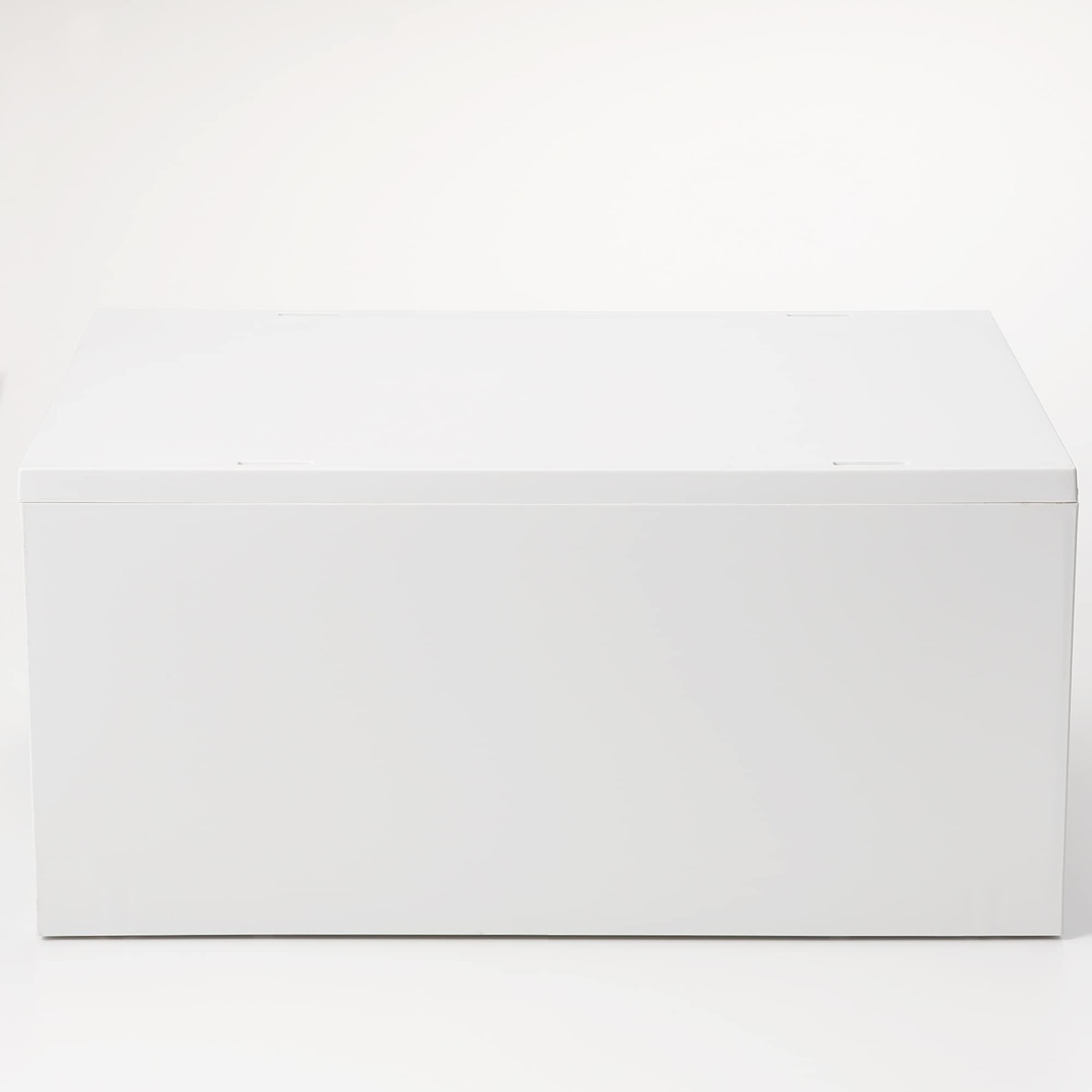 MUJI Polypropylene Case, Drawer Type, 2 Deep Type (with Dividers), White Gray