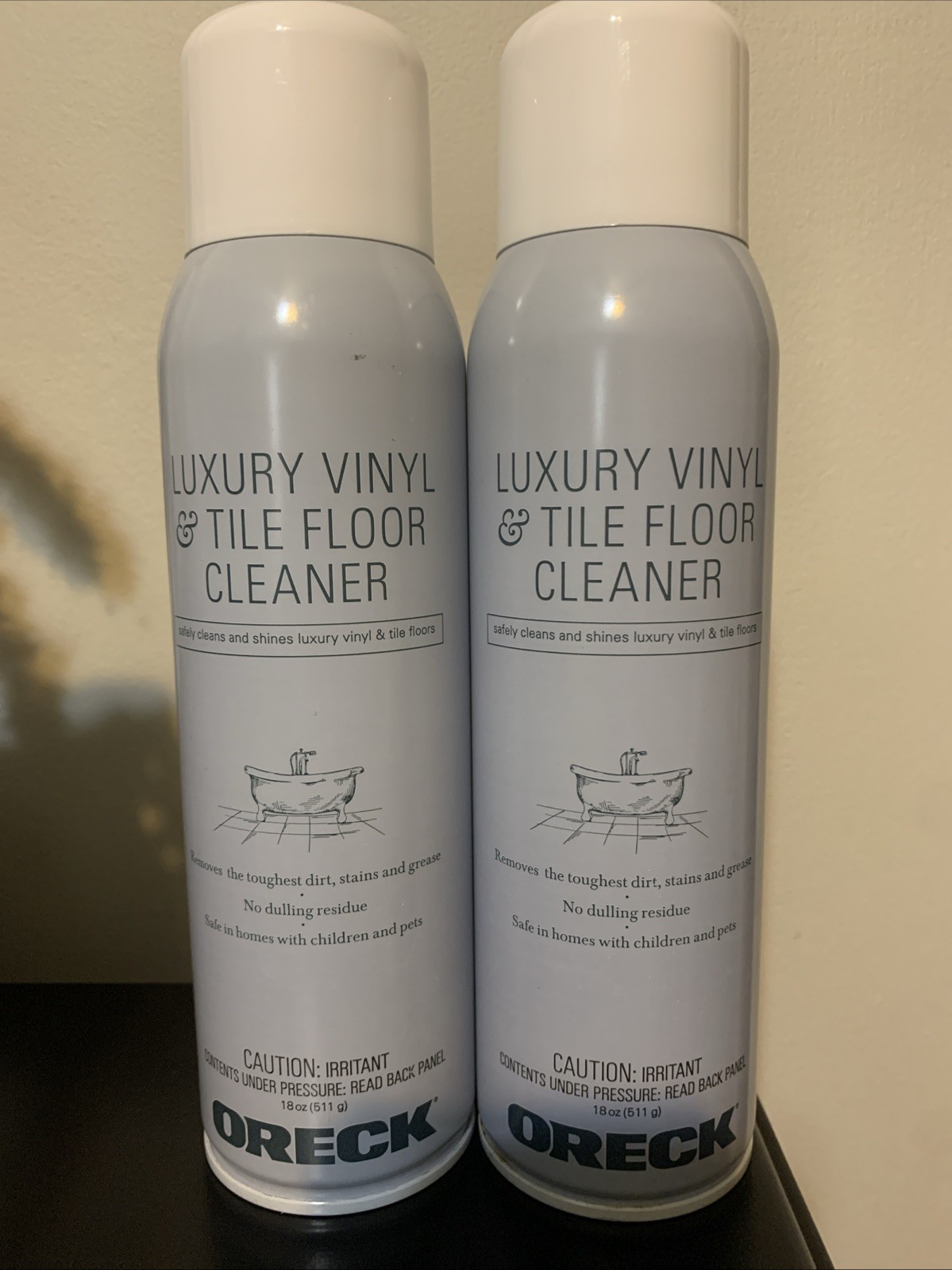 Lot 2 Oreck Luxury Vinyl And Tile Floor Cleaner 18oz Each
