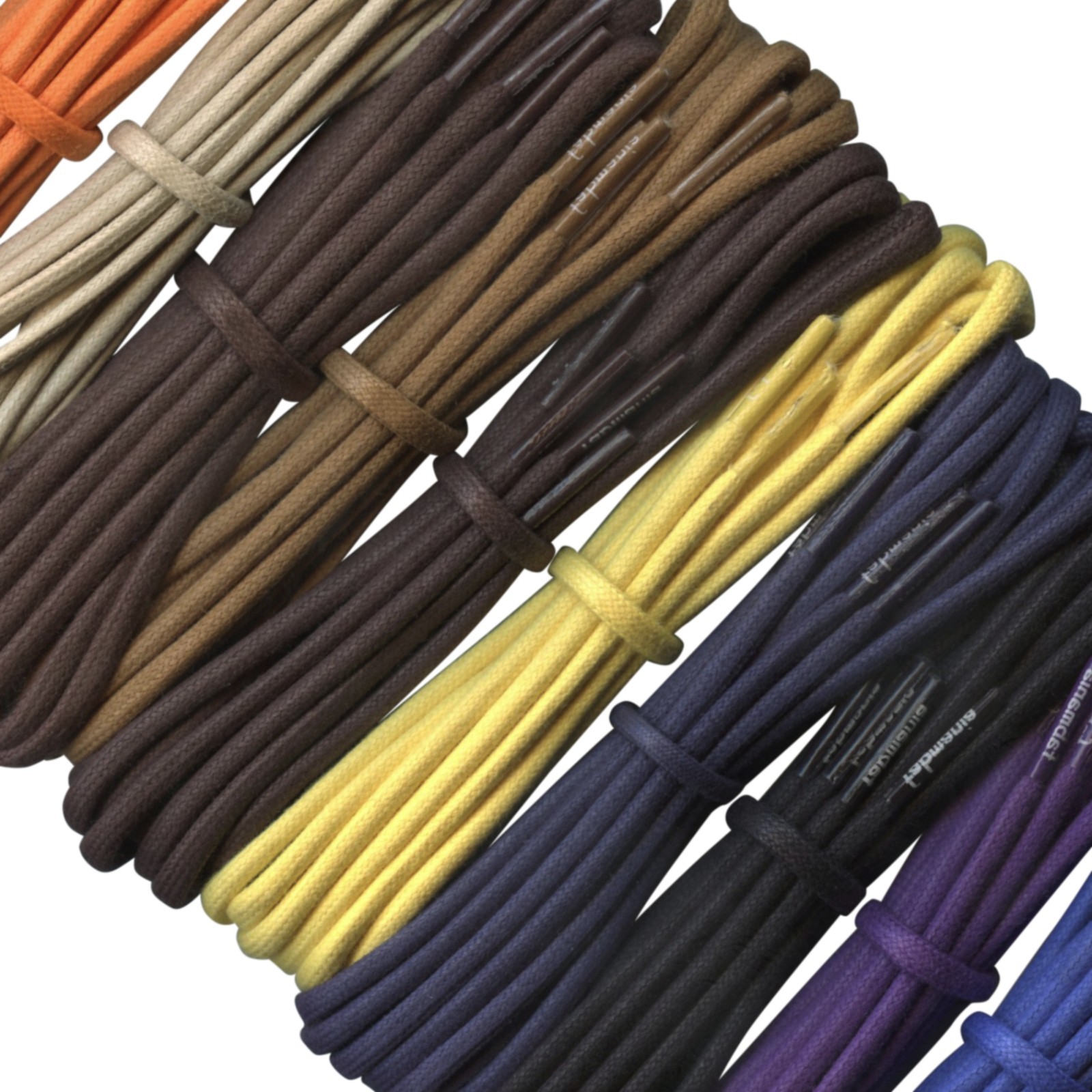 3mm Waxed Cotton Shoe / Boot Laces – Lengths 60cm to 240cm