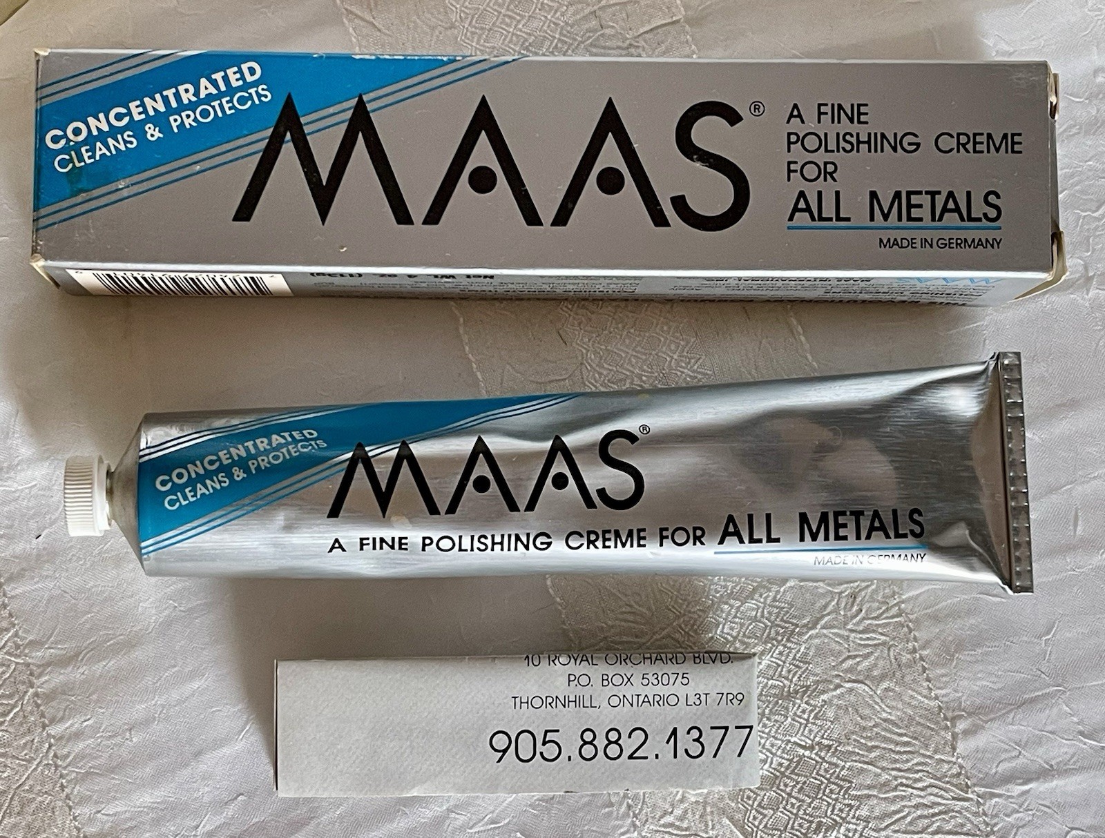 MAAS Fine Polishing Creme For All Metal 4 Oz Concentrated Germany *READ