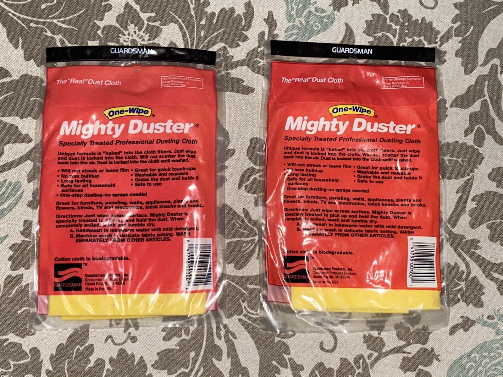 Guardsman One-Wipe Professional Mighty Duster Treated Cotton Dust Cloth USA