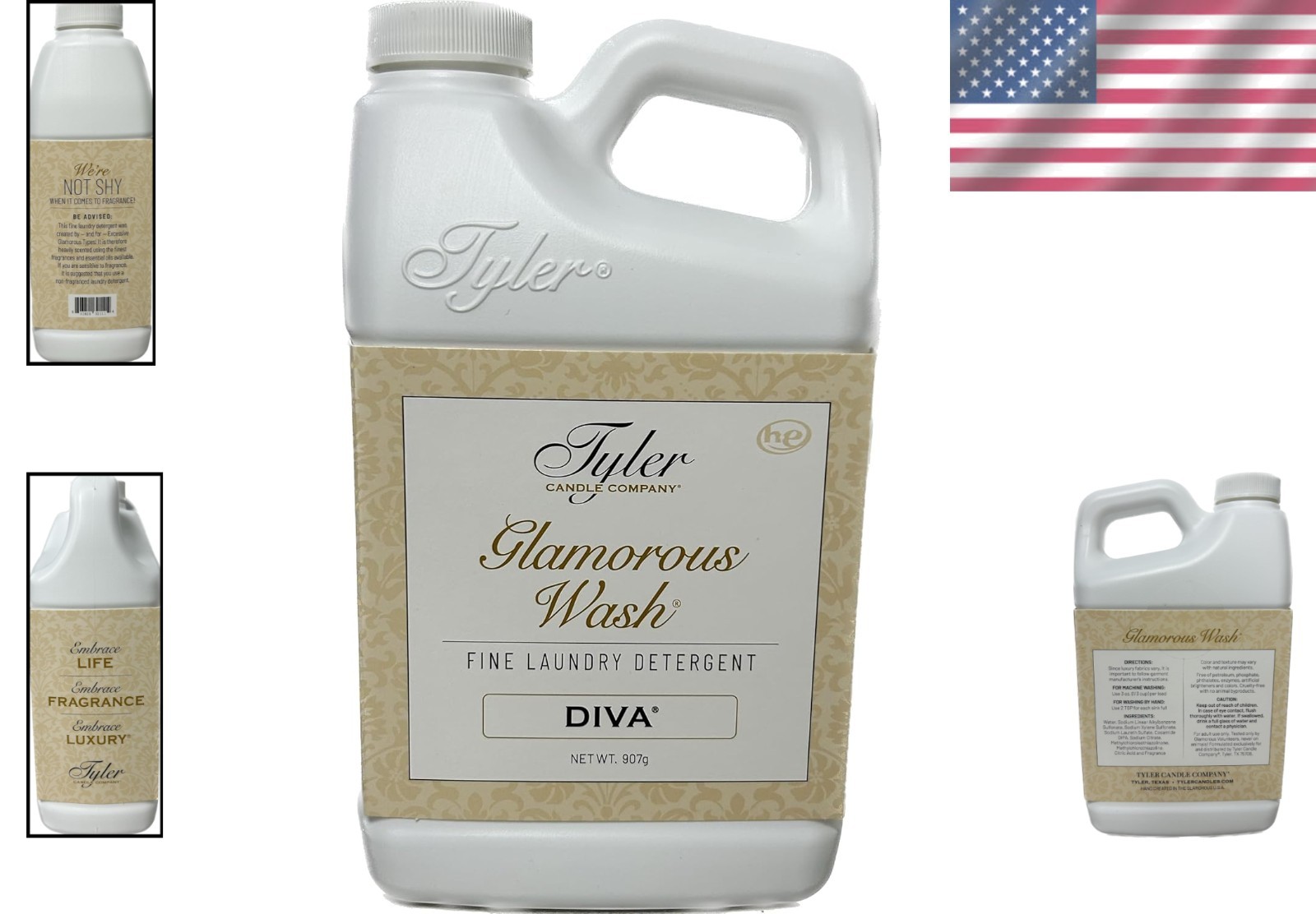 Diva Laundry Detergent – Hypoallergenic, Floral Scented, 32 Fl Oz – Gentle Care