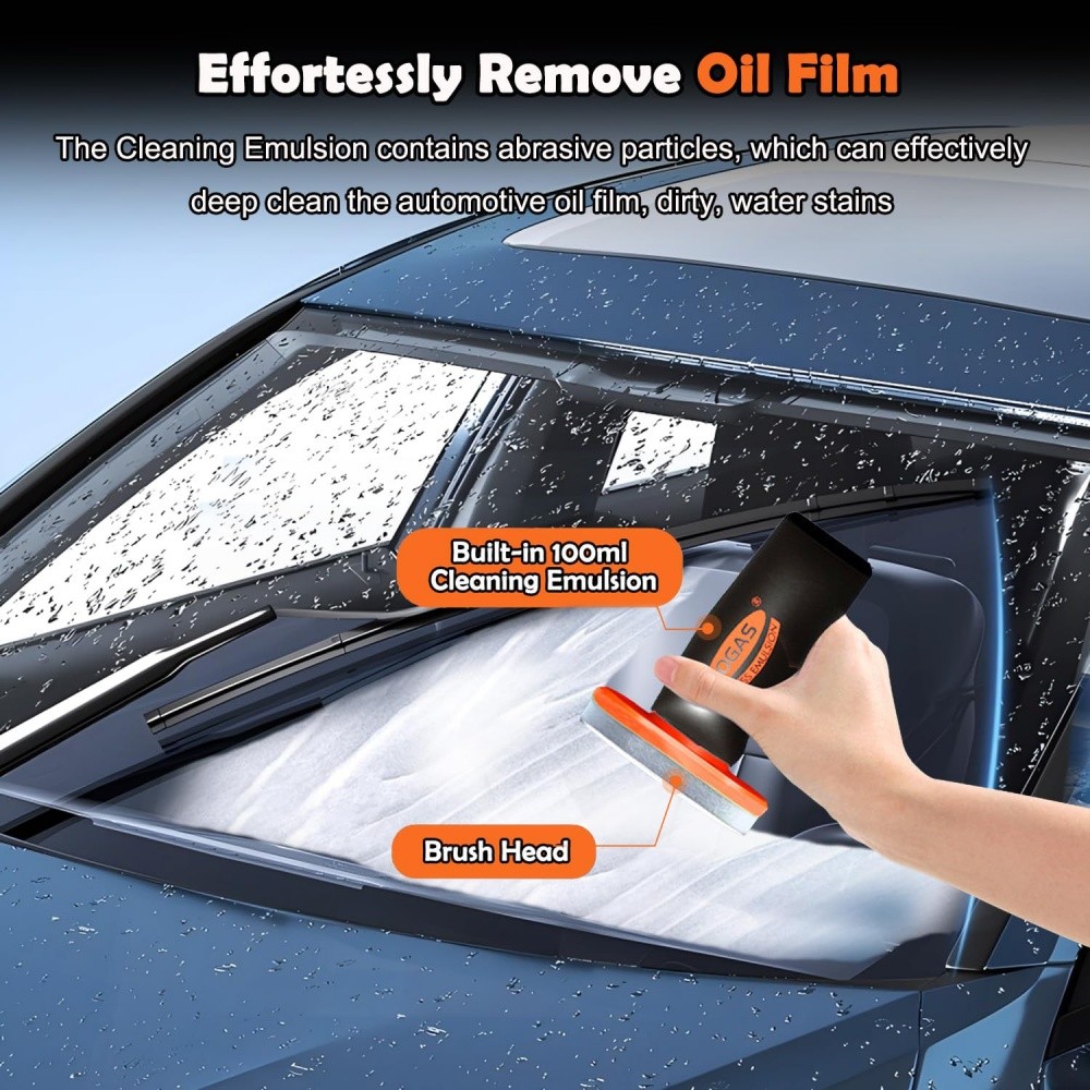 5 × Car Glass Oil Film Cleaner Removal Cream Paste Windshield Water Spot Remover