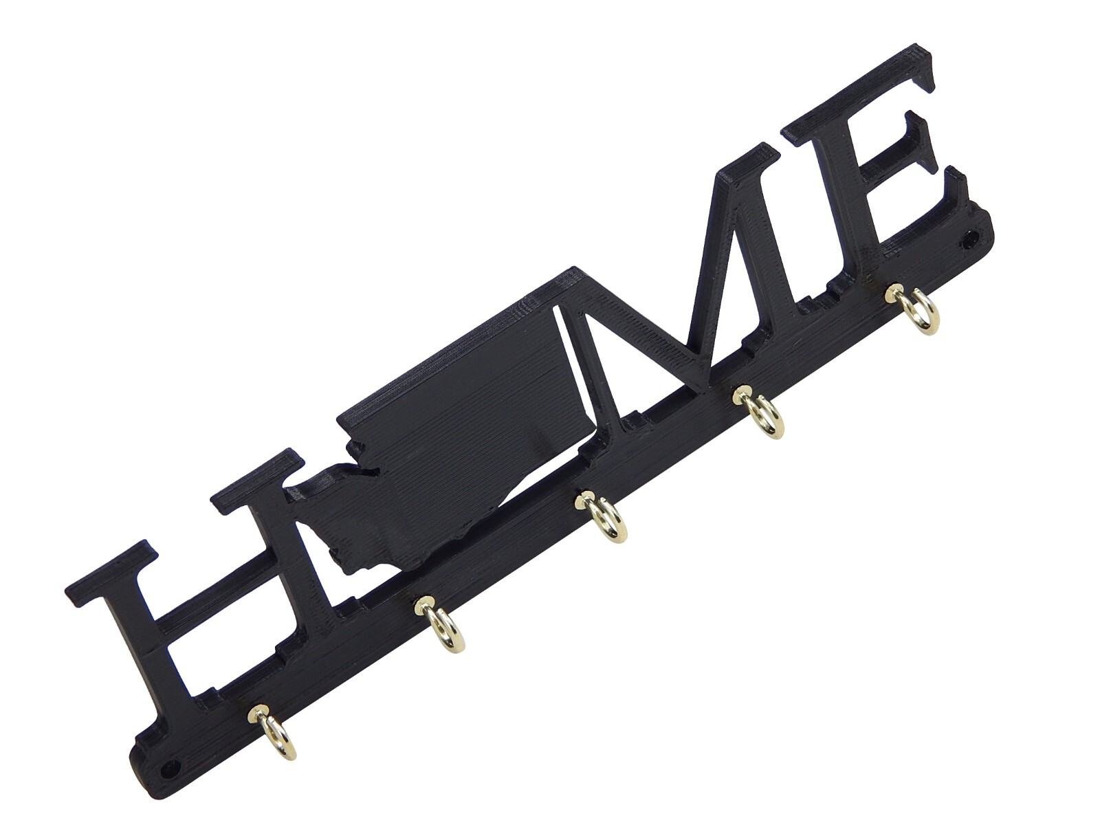 Washington Home State Shape Key Holder Hanger Rack Hooks Housewarming Wall Gift