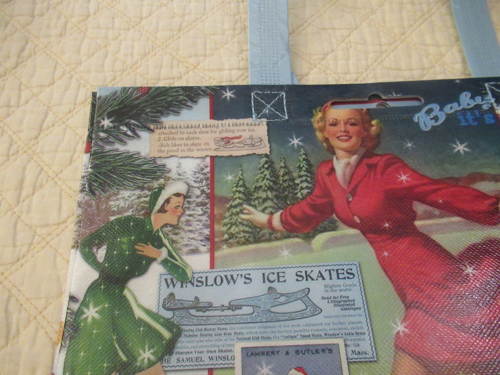 Patty Reed Insta-Totes Happy Sack Vintage/Retro Style Holiday Tote-Bag