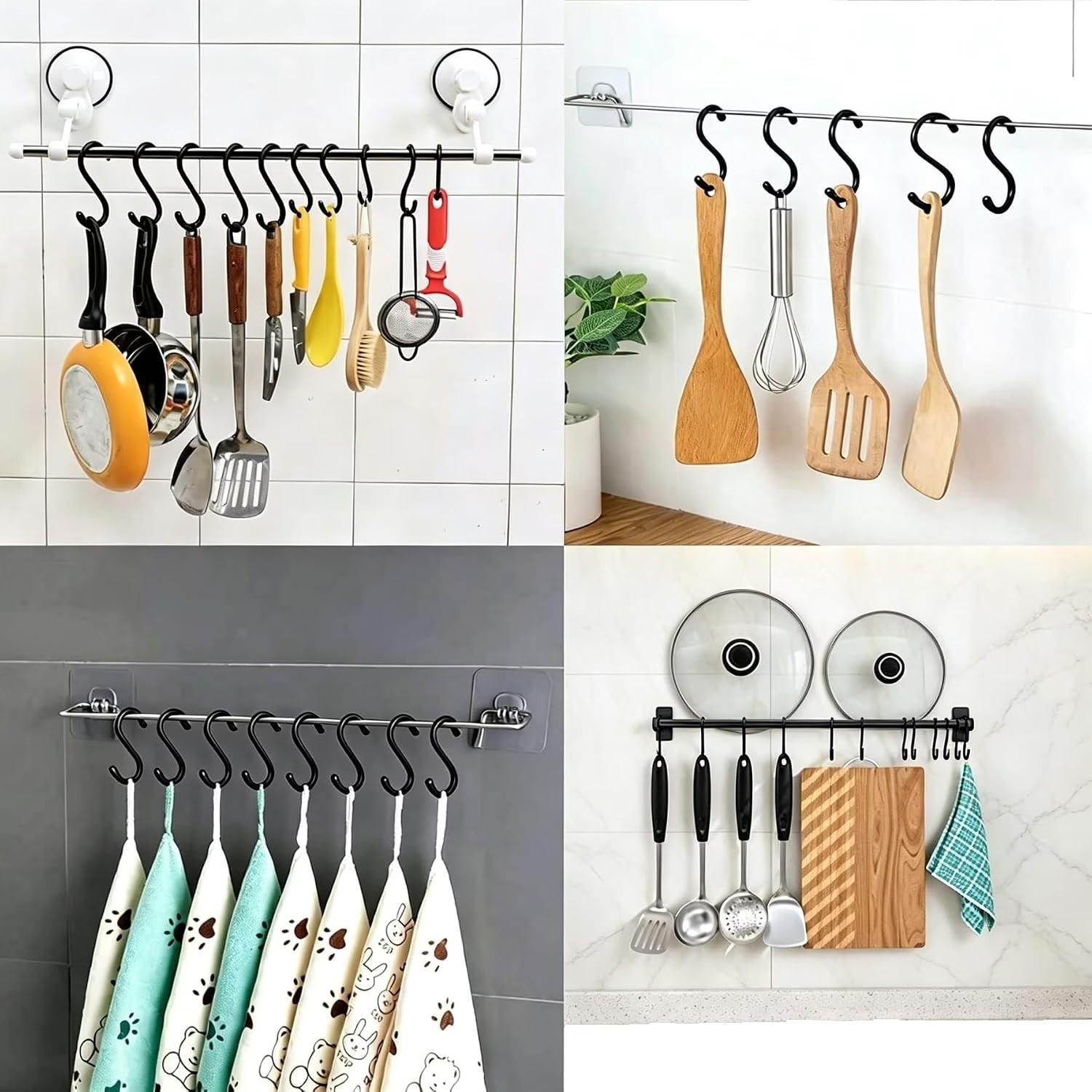 30Pack 2.7-inch one-piece S-Shaped Hooks, Used for Hanging, Pot Rack Metal Fr…