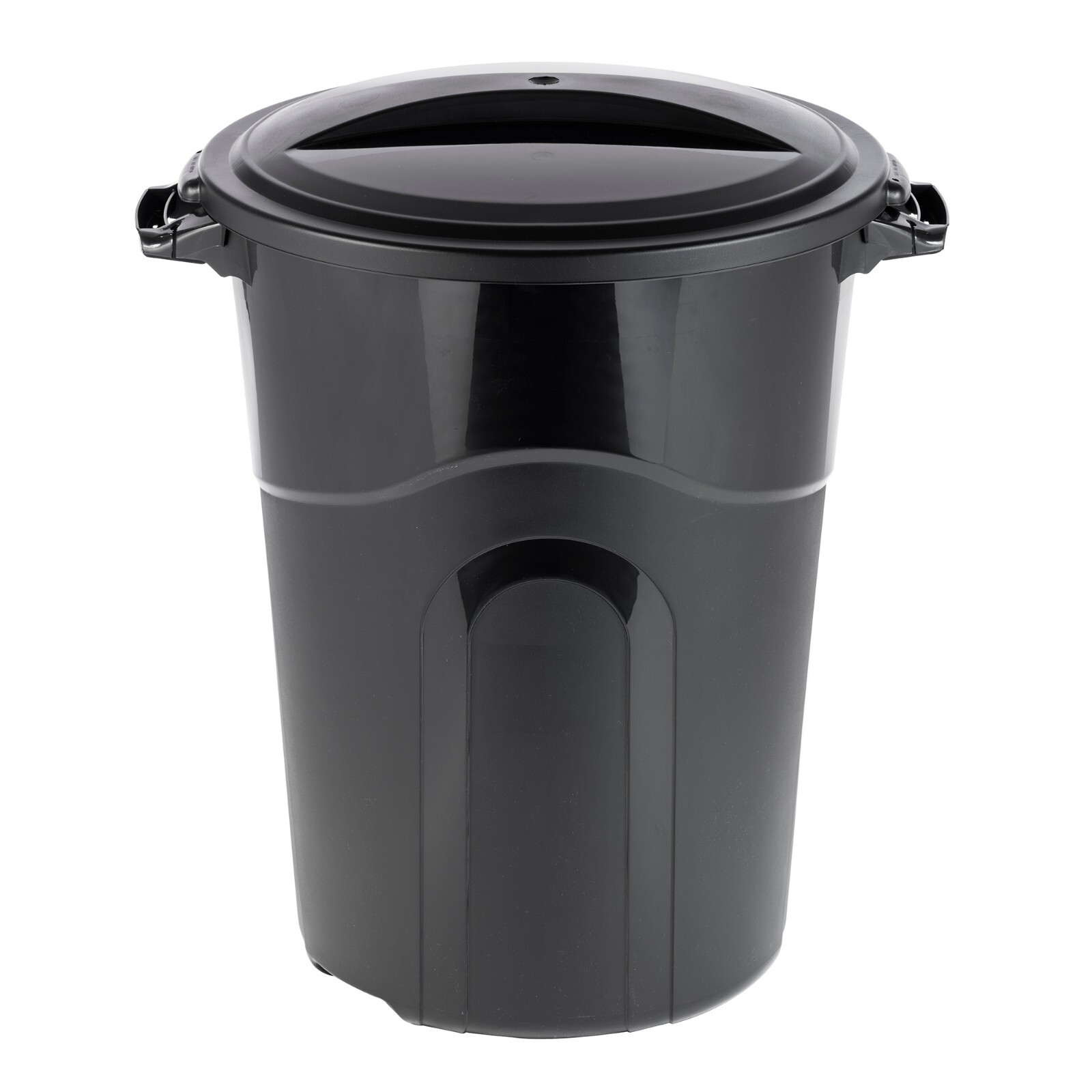 Hyper Tough 32 Gallon Heavy Duty Plastic Garbage Can Included Lid Indoor/Outdoor