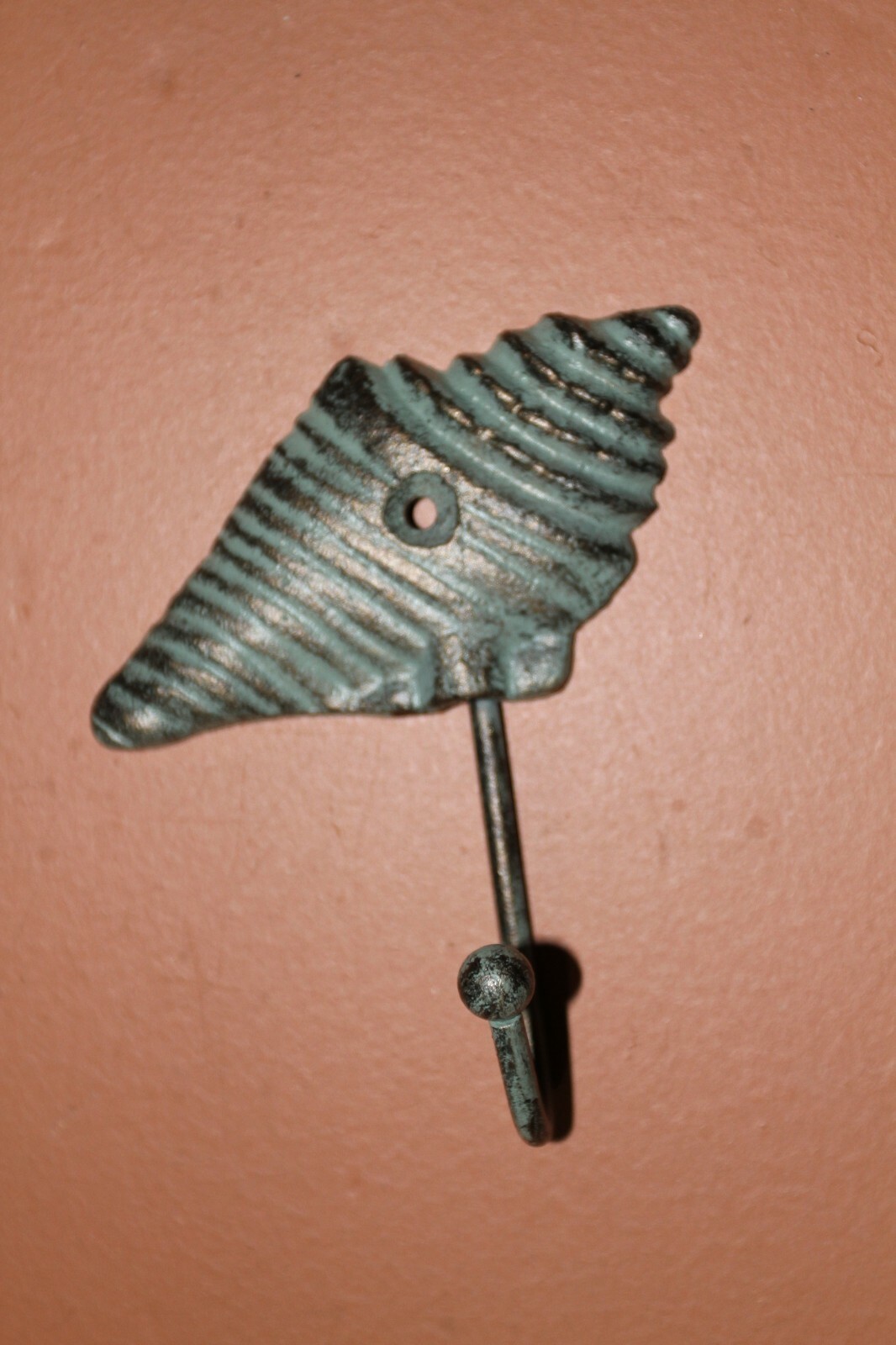 Bronze Look Ocean Theme Wall Hooks, Cast Iron, Nautical Escape 4 pcs