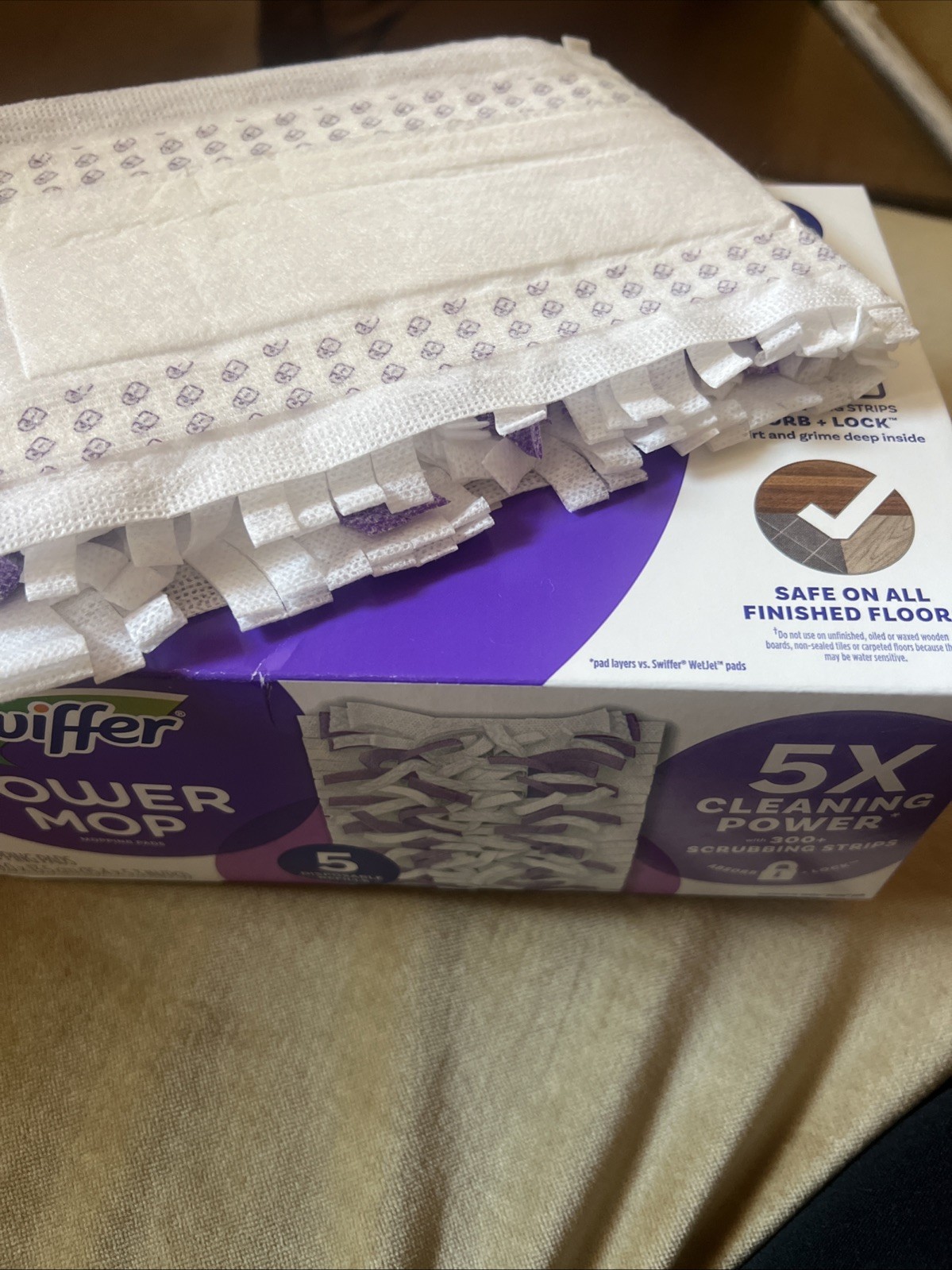 NEW Swiffer Power Mop Floor Cleaner Mop Refill Pads- 6 Count
