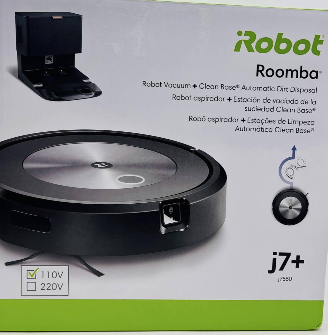 iRobot Roomba j7+ (7550) Self-Emptying Robot Vacuum – BLACK J755020