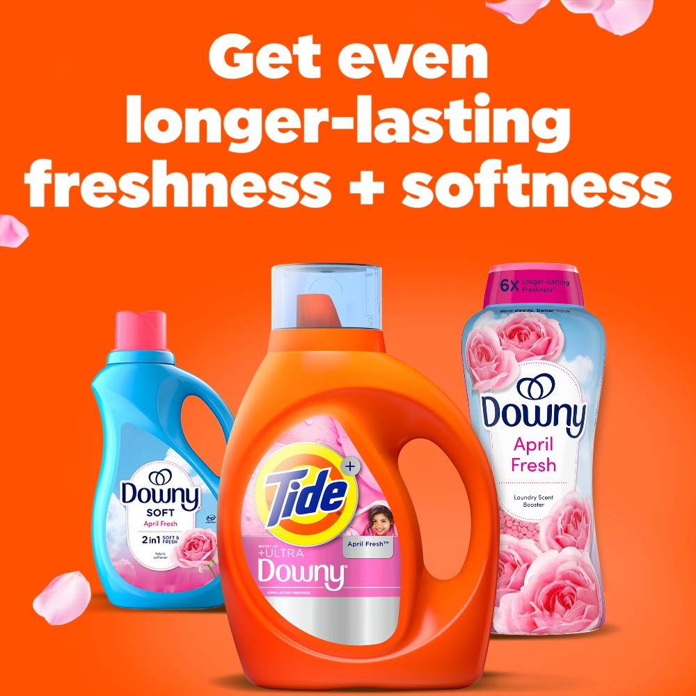 Laundry Detergent Liquid Plus a Boost of Ultra Downy, 27 fl oz, 19 Loads