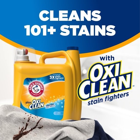 3 Pack ARM & HAMMER Plus OxiClean Laundry Detergent, 200 fl oz