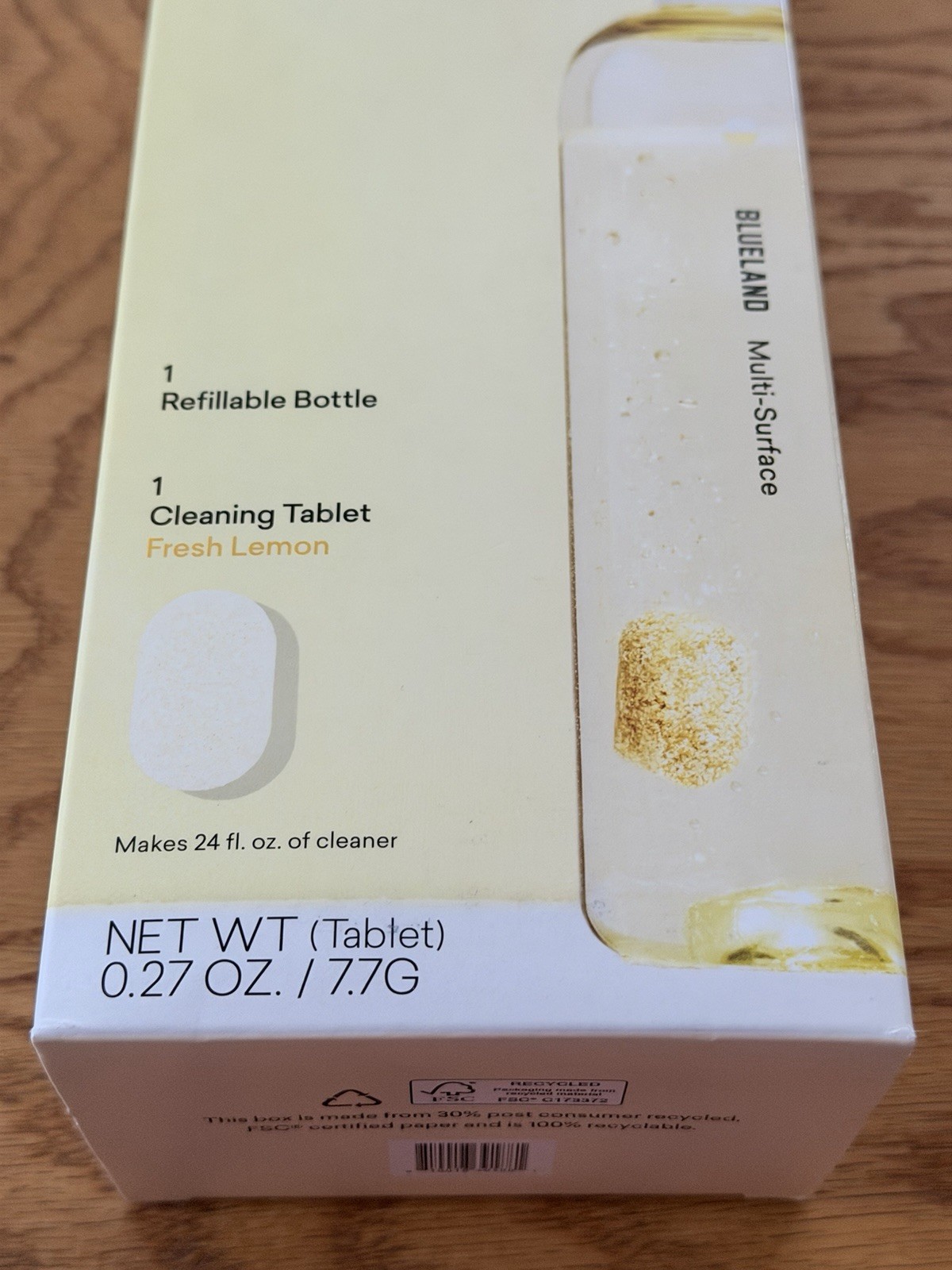 Blueland Multi Surface Cleaner Starter Kit Refillable Bottle Fresh Lemon New