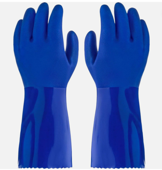 Star Kitchen & Home True Blues Ultimate Blue Household Cleaning Gloves (Medium)