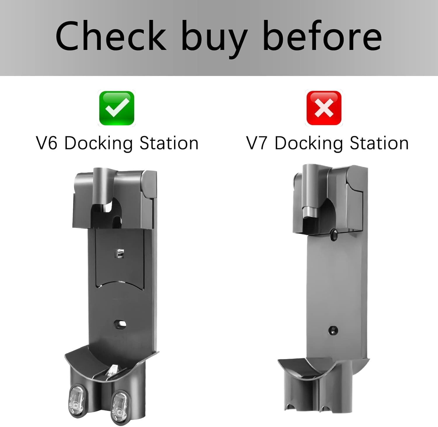Charging Dock Station – Wall Mount Accessories for Dyson Vacuum Cleaner V6