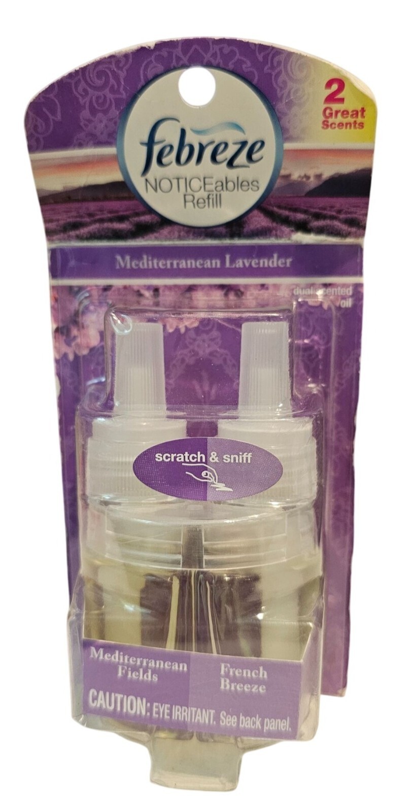 Febreze Mediterranean Lavender Plug Noticeables Scented Oil Refills NEW Scents