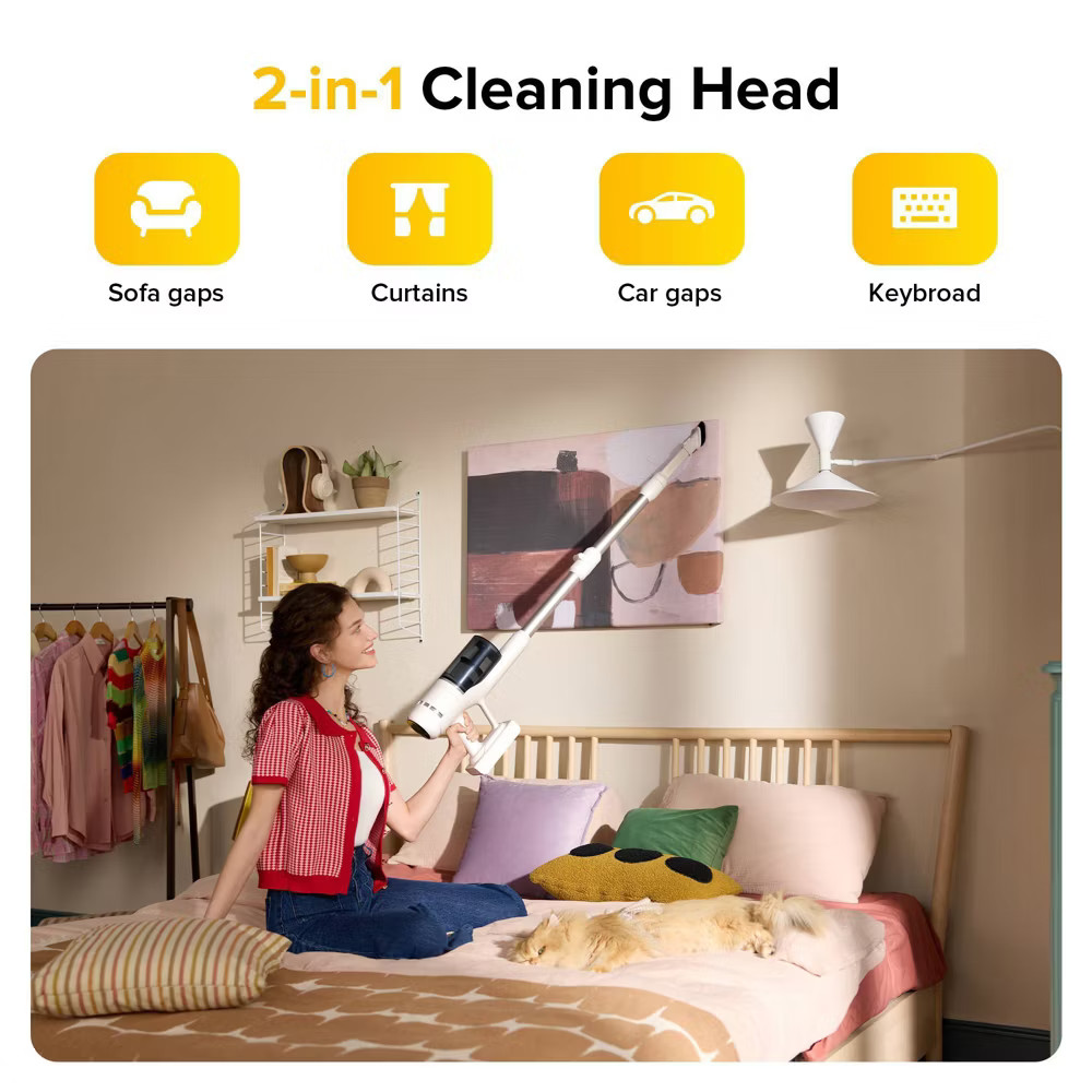 Roborock H60 Cordless Stick Vacuum 12″ Cleaning Path