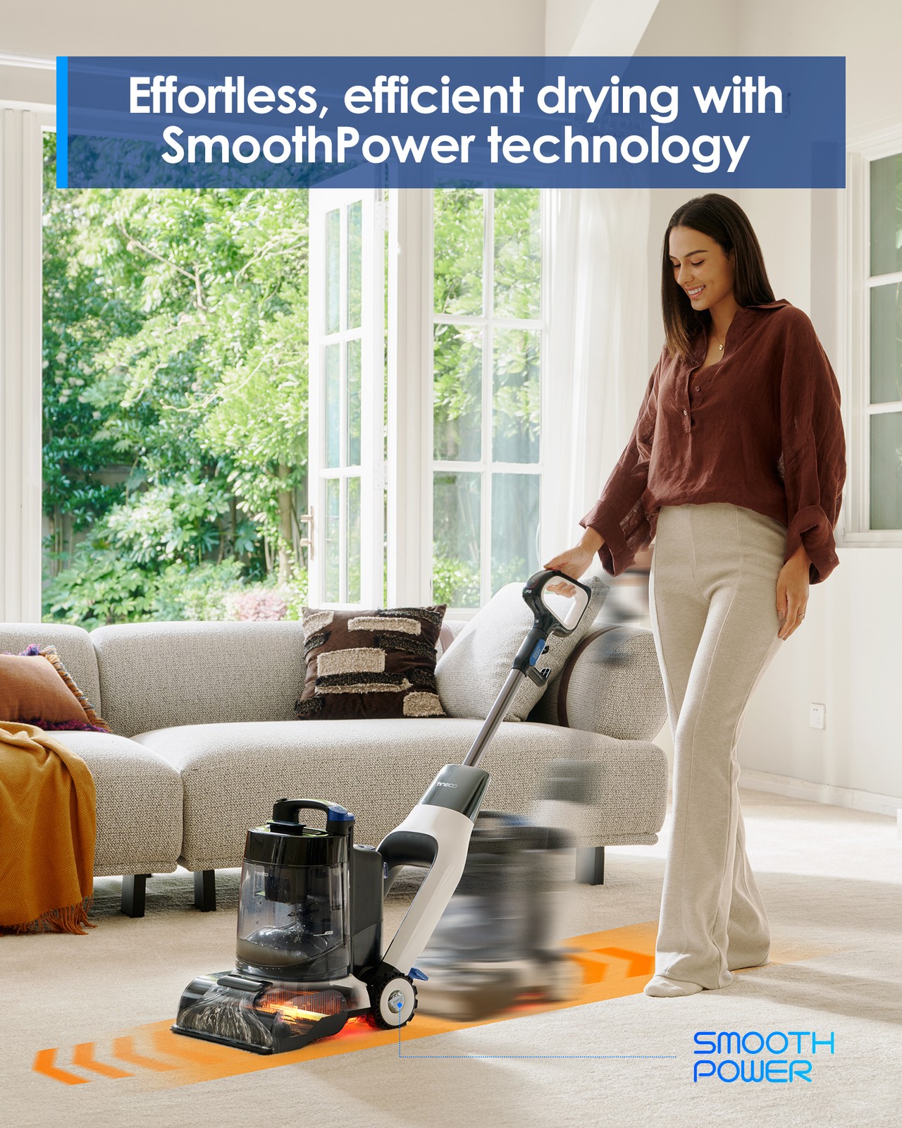 Tineco CARPET ONE Cruiser Smart Carpet Cleaner, Self-Cleaning and FlashDry