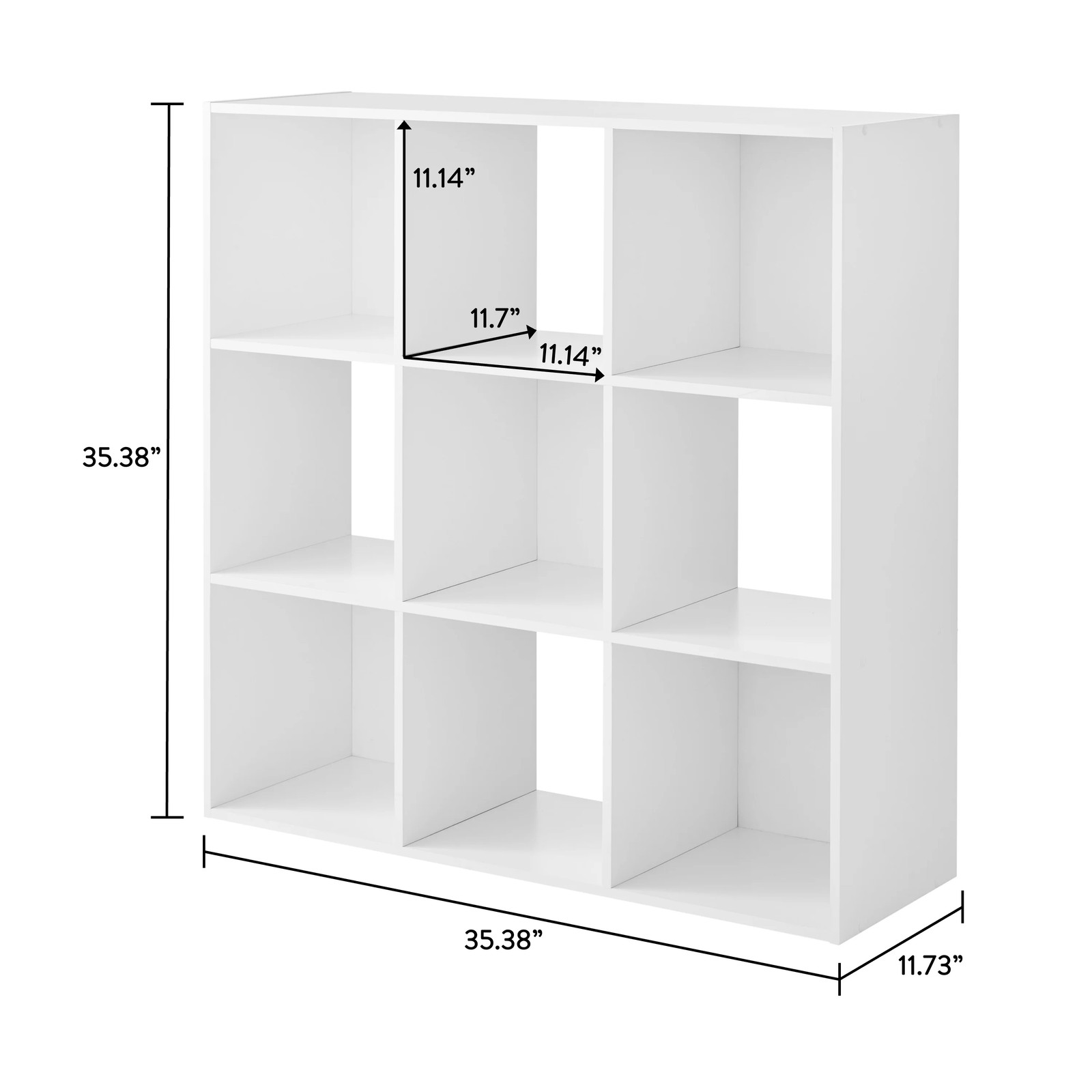 Mainstays White 9 Cube Modular Storage Organizer