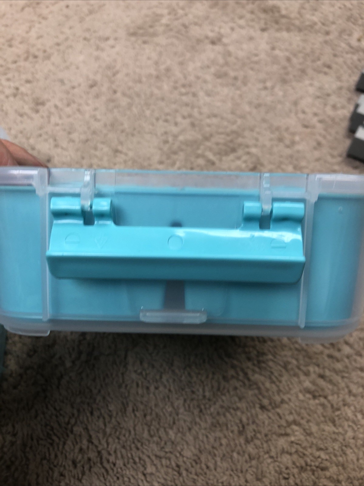 Sterilite Teal Rectangular Storage Container Snap Lid 12 Compartments EX