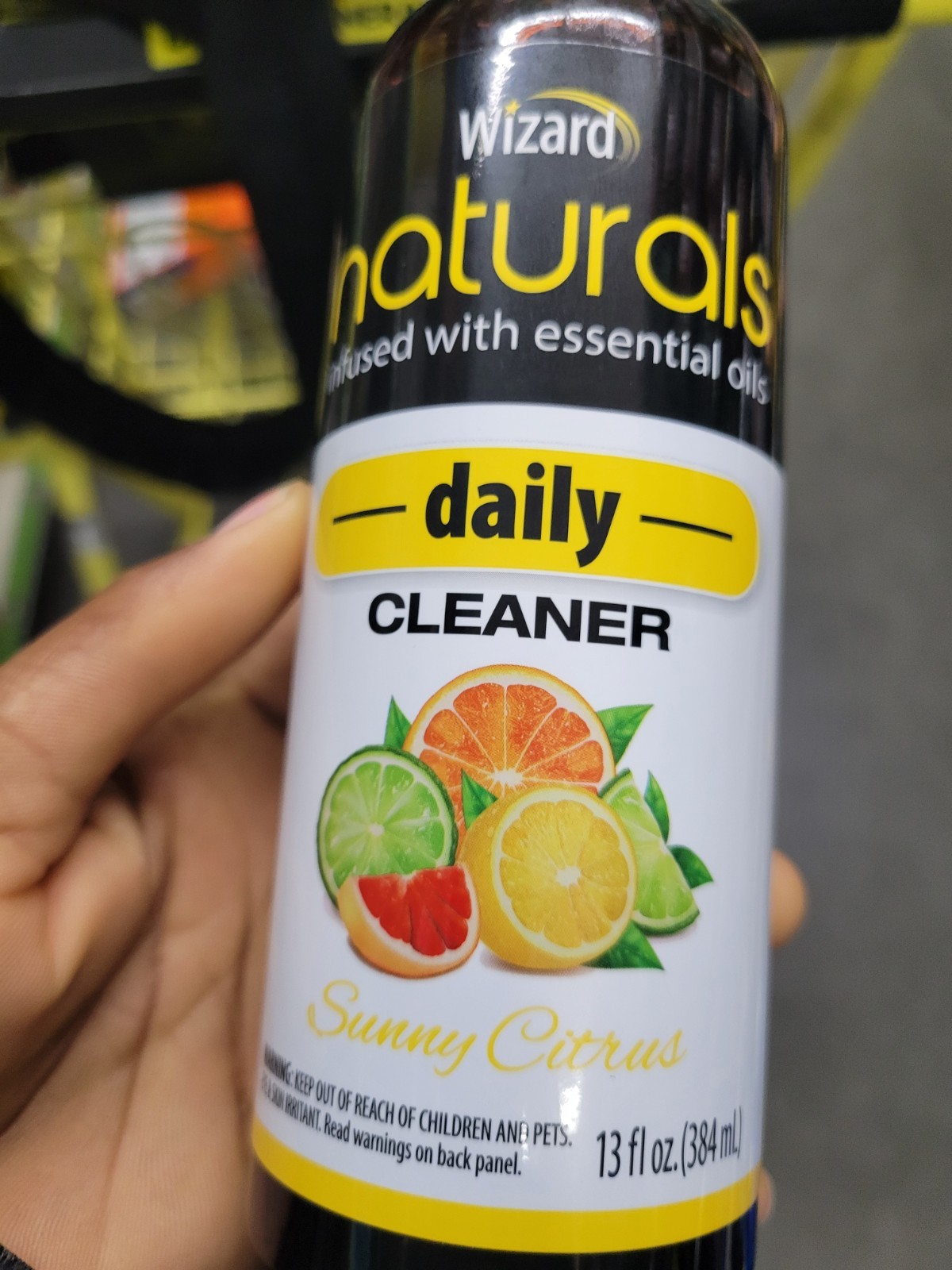 Wizard Daily Cleaner Spray Sunny Citrus 13 fl oz Infused with Essential Oils