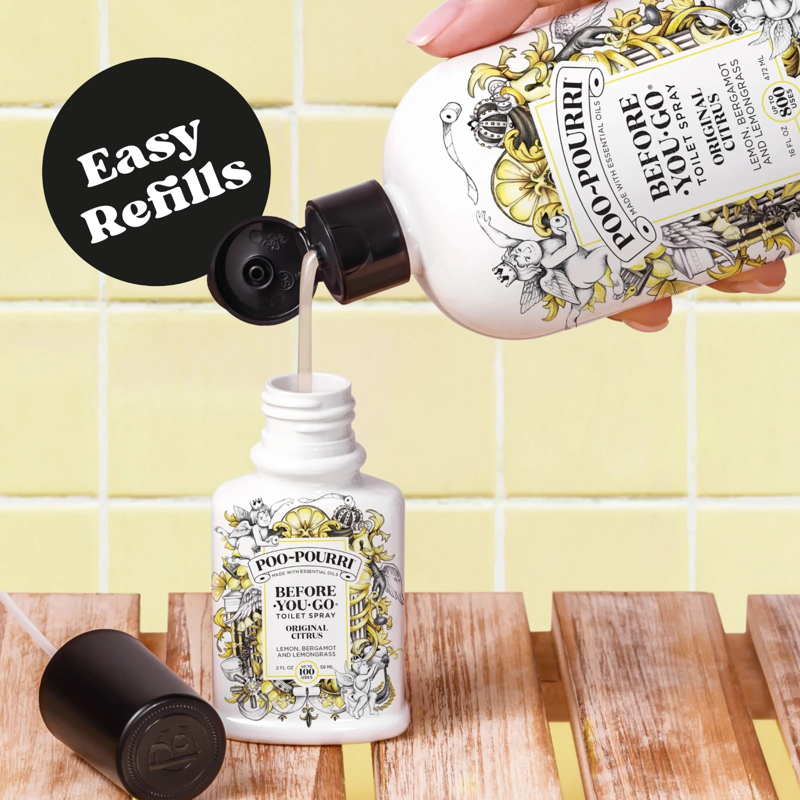 Poo-Pourri Before-You-Go Toilet Spray Original Citrus Refill Bottle 16 fl oz
