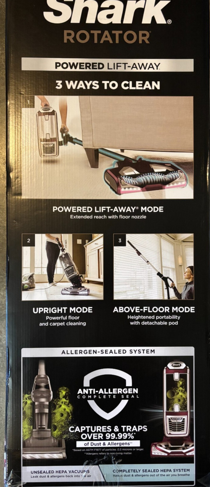 New Shark Rotator Powered Lift-Away TruPet Upright Vacuum NV752 Shipped 2nd box