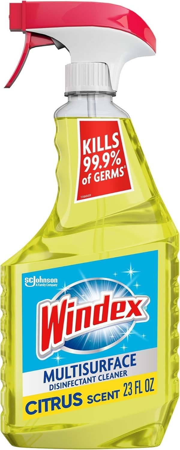 Windex Multisurface Disinfectant Spray 23oz – Citrus Scent, Multipurpose Cleaner