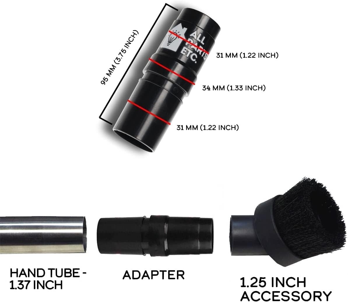 Works with Dewalt Vacuum 1-3/8″ 1-1/4″ 1-1/2″ Flexible Crevice Attachment 24″