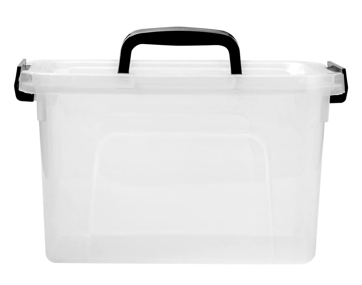 6 Quart Clear Storage Latch Box/Bins, 6-Pack Plastic Container with Latches a…