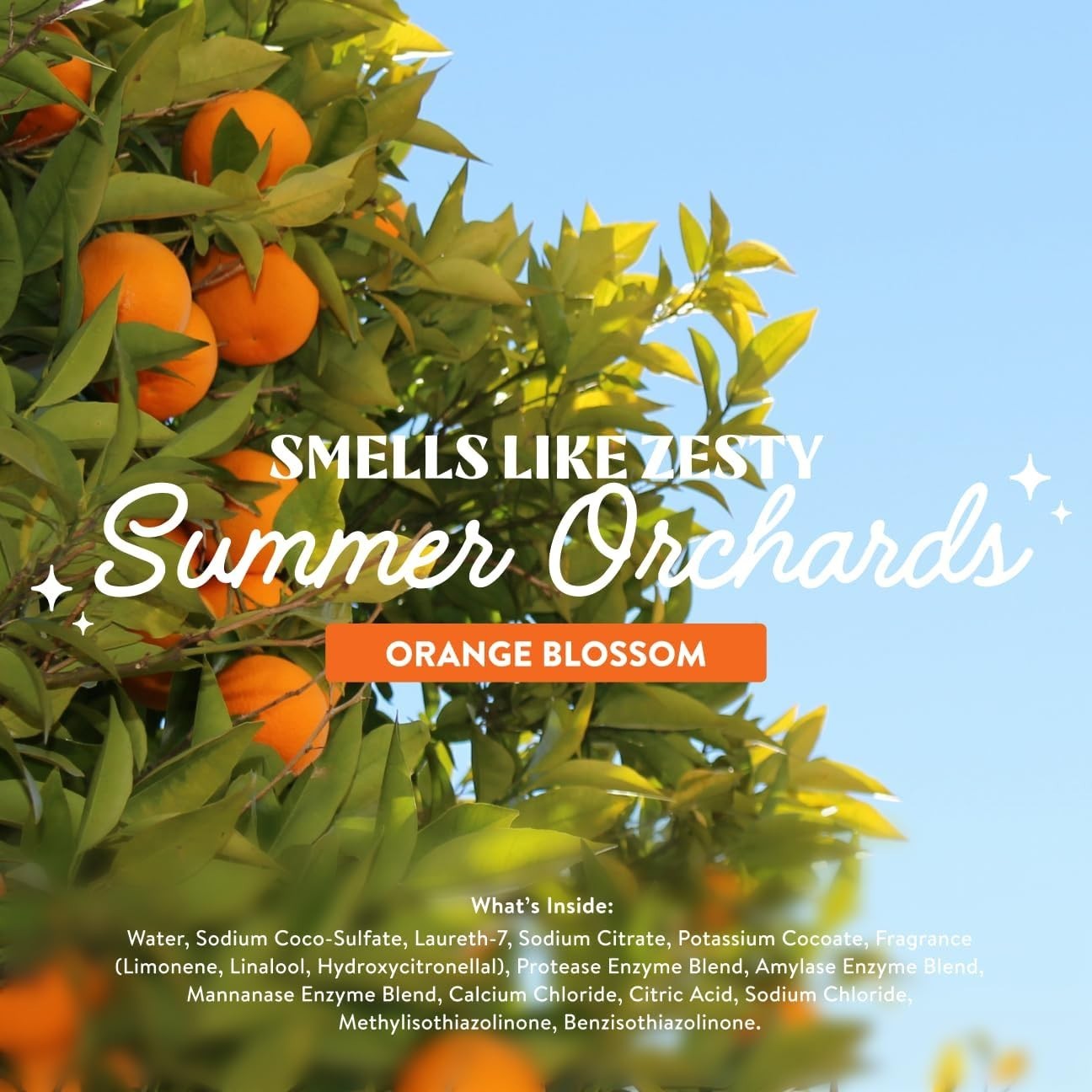 Powerful Orange Blossom Scent Liquid Detergent – 32oz, For HE/Standard Machines