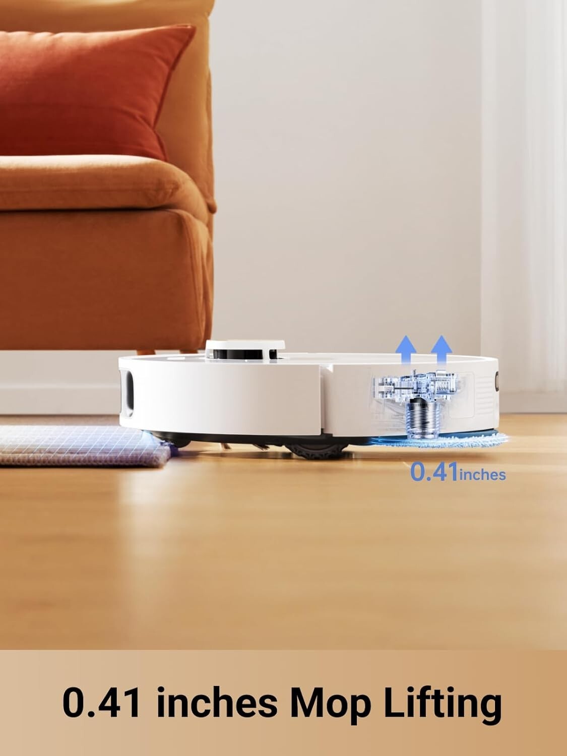 L10s Pro Ultra Heat Robot Vacuum and Mop Combo, Mop Extend, 7000Pa Suction, A…
