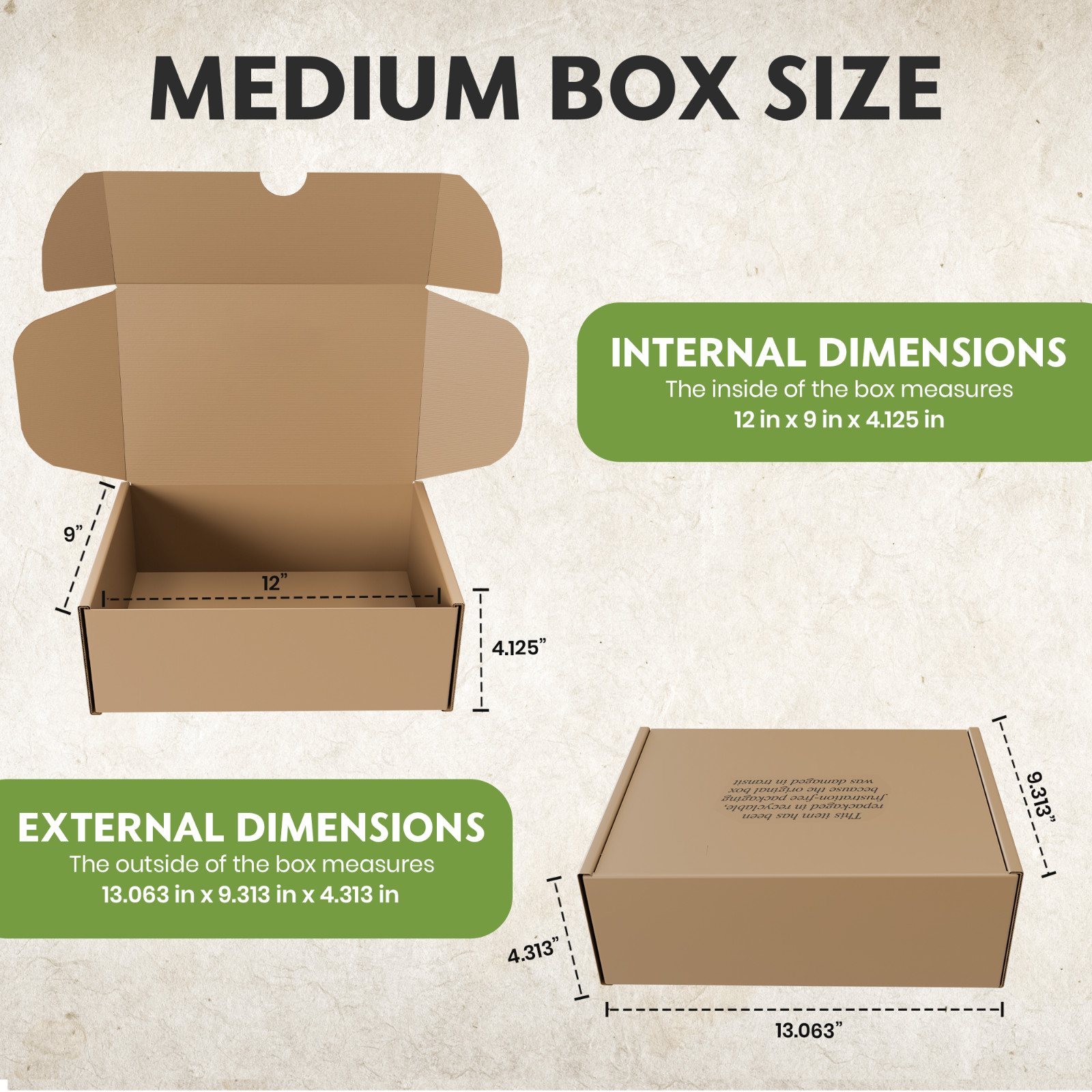 SMALLER BEST SHOE BOX for Shipping and replacement~ HEAVY DUTY~12″ X 9″ X 4.125″