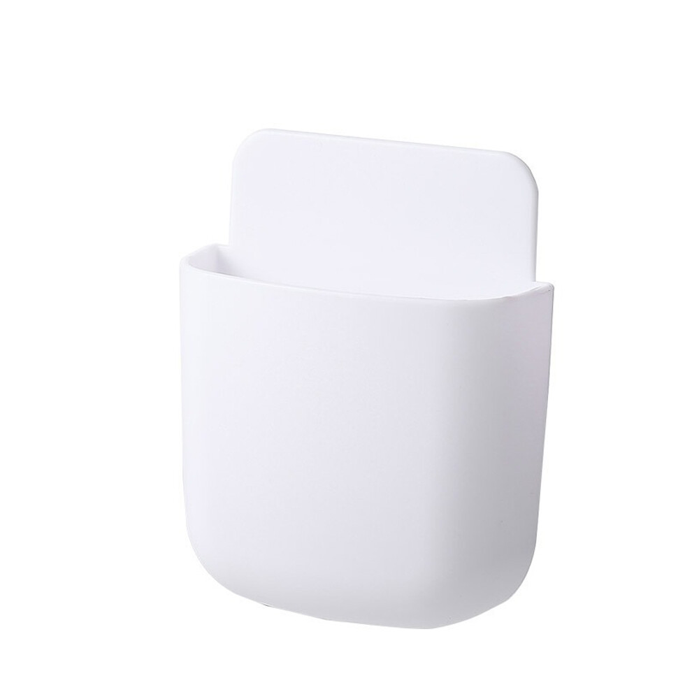 6X Wall Mounted Smart TV Remote Control Holder Home Offices Organiser Case White