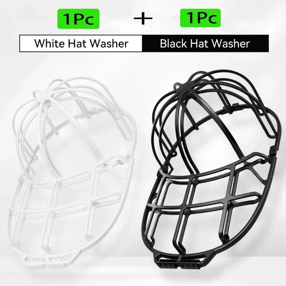 Black Hat Washer Baseball Cap Cleaner Machine Washing Cage Holder/Frame 1 PACK