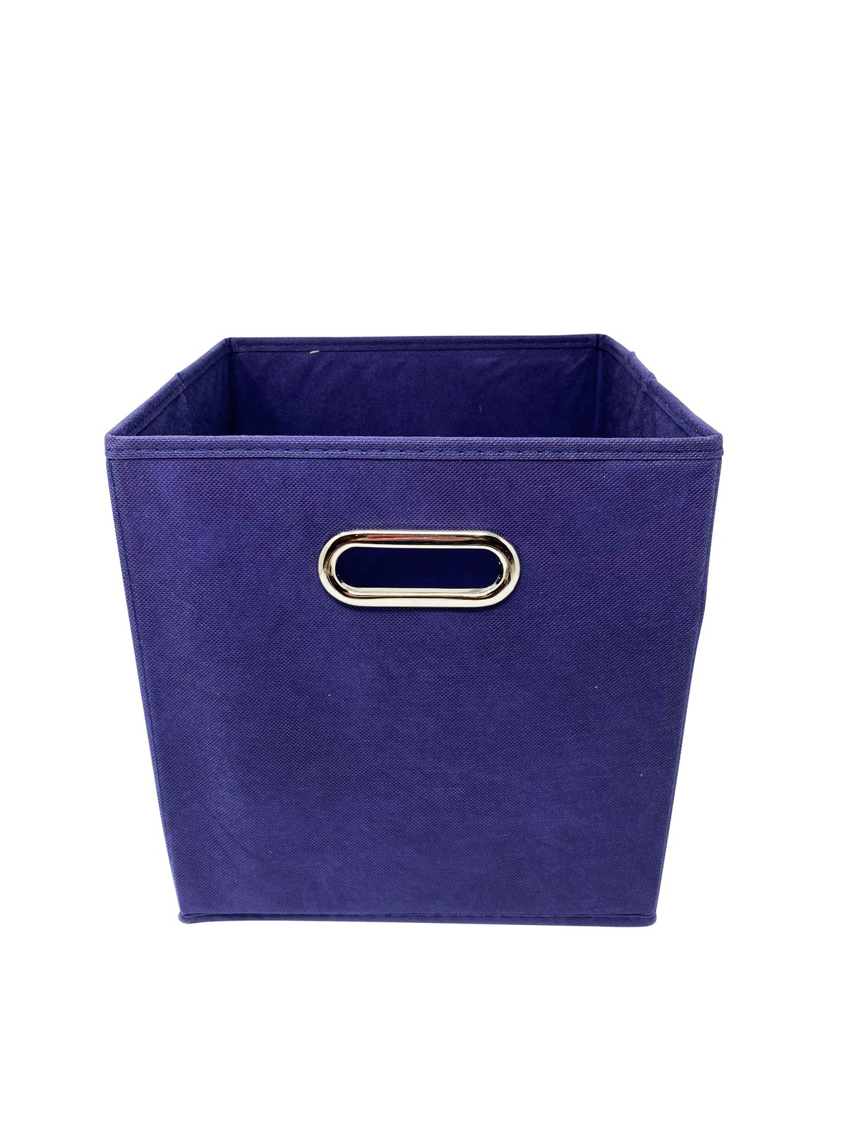 Blue 10″ 6 pcs Fabric Storage Bins Box Cube Basket Container Metal Handle