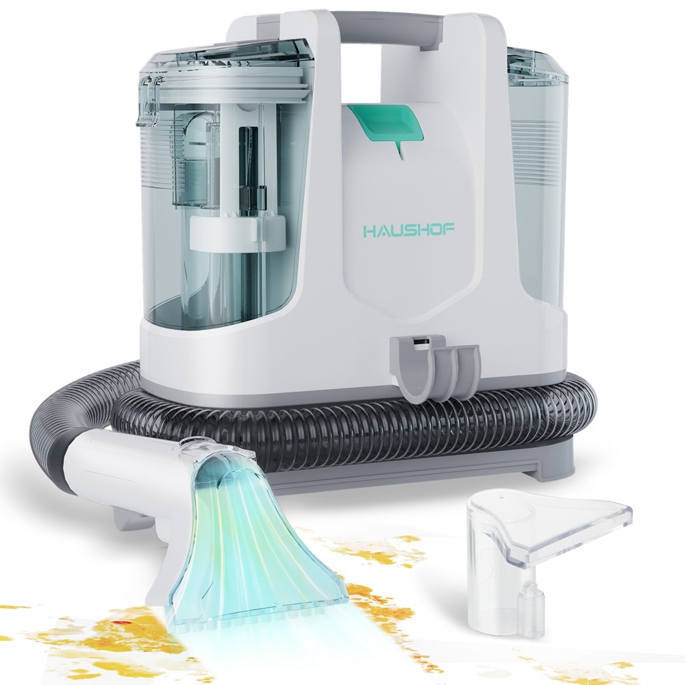 HAUSHOF 400W Portable Carpet Spot and Upholstery Cleaners Handheld Deep Cleaners