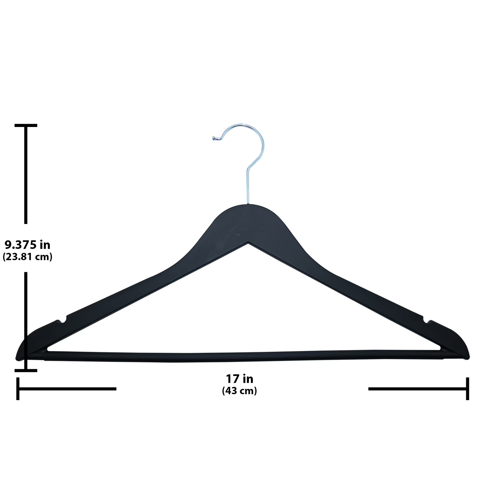Better Homes & Garden Non-Slip Adult Hangers for Any Clothing Type, Rubber, Rich