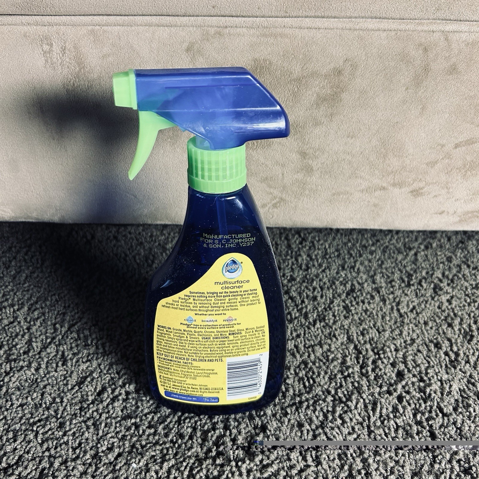 Pledge Multisurface Cleaner Trigger Fresh Citrus 16 Ounces 16oz 90% Full