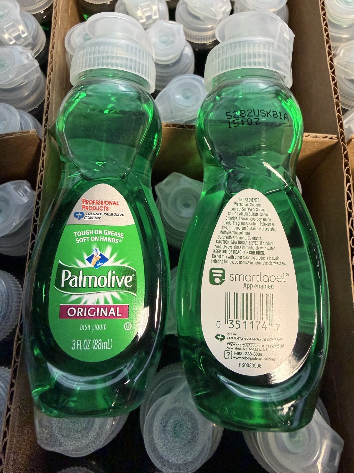 12 PACK – PALMOLIVE Original Travel Size Liquid DISH SOAP – 3 fl.oz (88 ml) Each
