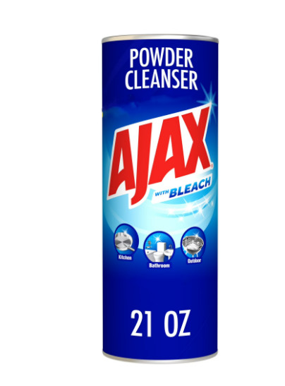 Ajax Powder Cleanser with Bleach, Scratch-Free Formula, 21 oz Bottle