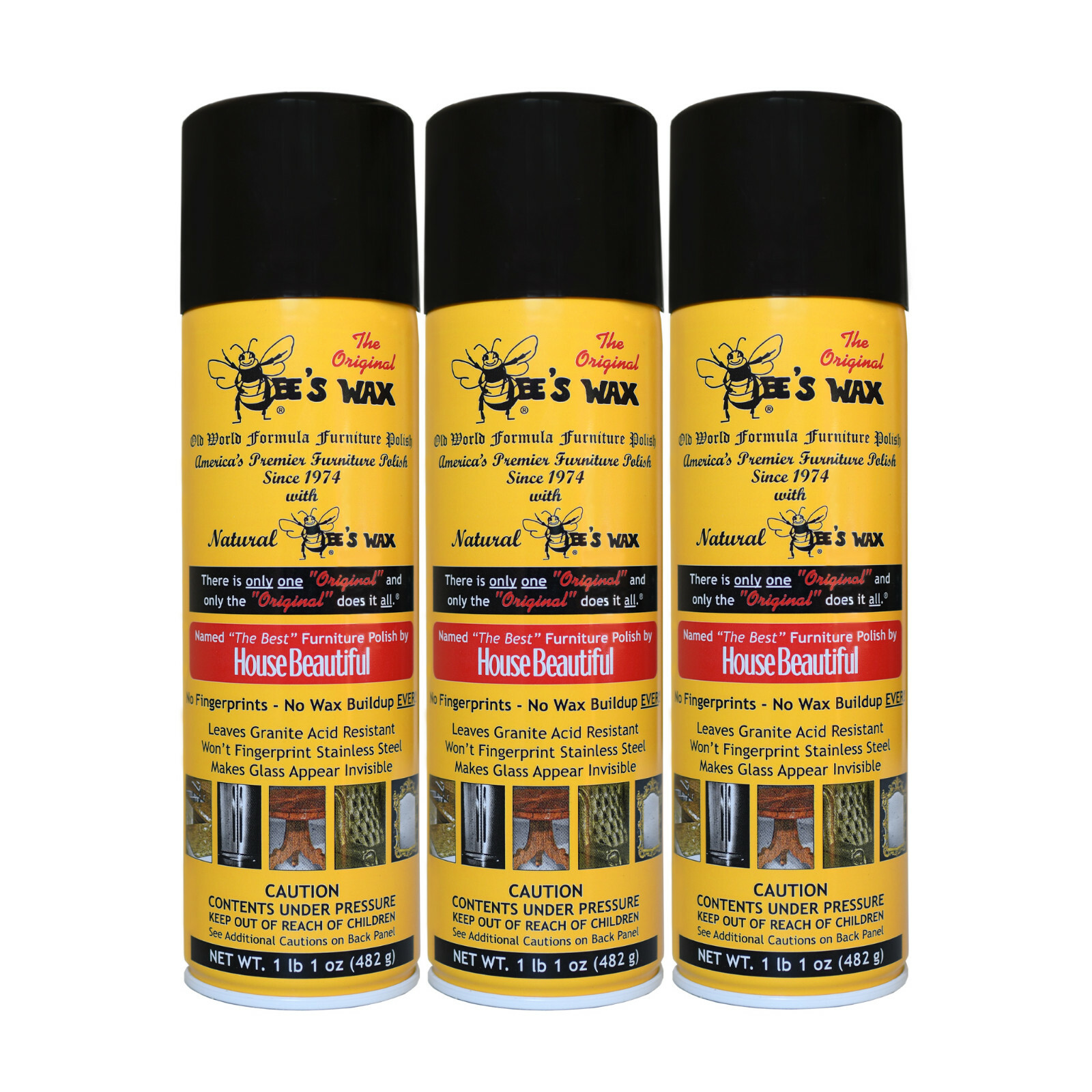 The Original BEE’S WAX Old World Formula Furniture Polish 3 Pack