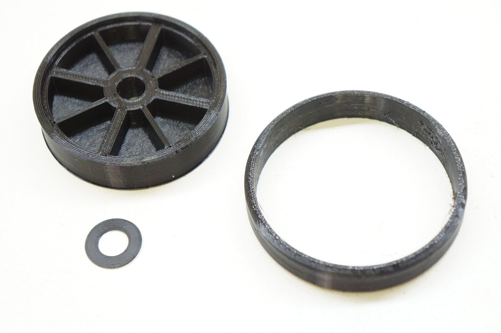 Replacement Wheel Roller for Shark Stratos Vacuum Cleaner (w/ Rubber Tread)