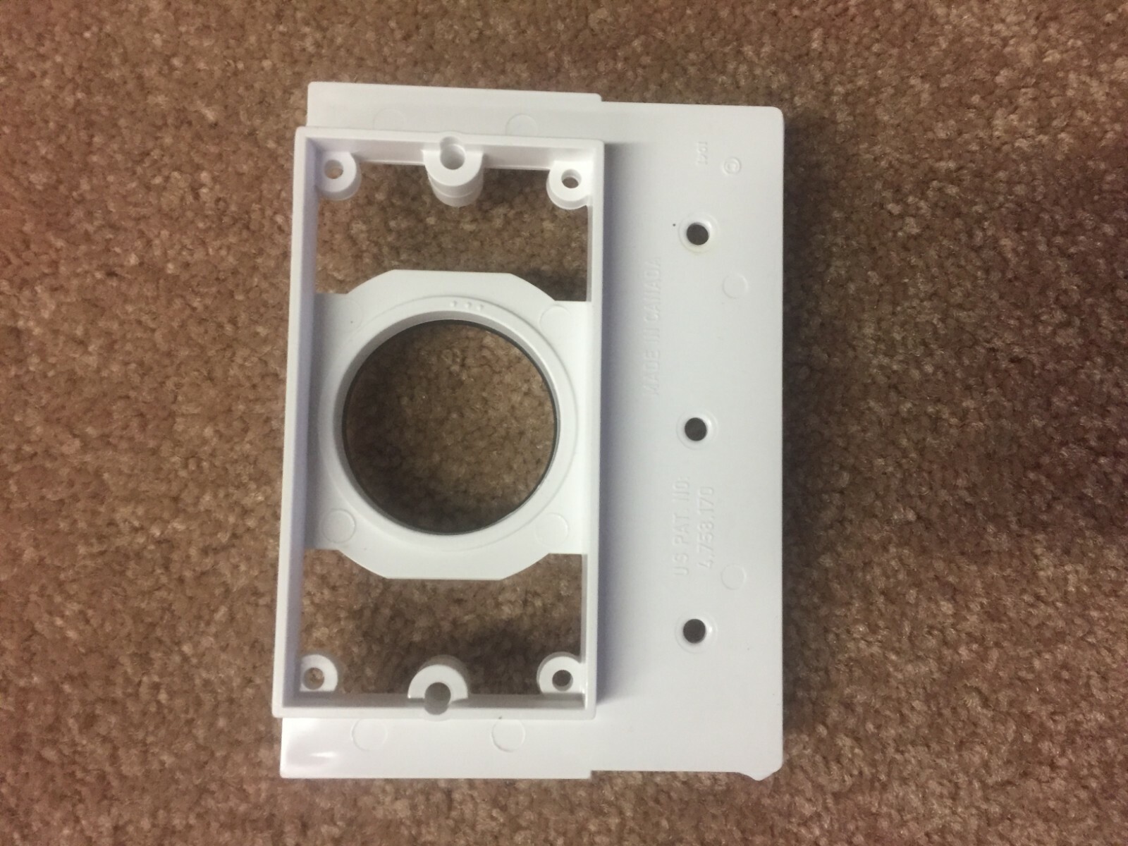 Inlet Valve Mounting Bracket for Central Vacuum Parts Wall Built-in System