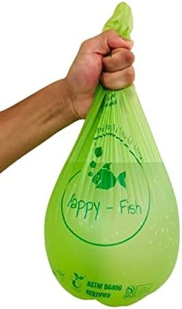 1.75-gallon 6.6L Compostable Extra-Thick Countertop Waste Bin Bags Unscented