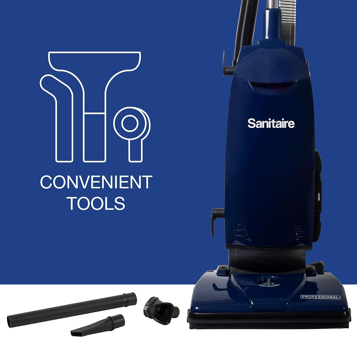 Powerful Bagged Upright Vacuum with On-Board Tools – SL4110A